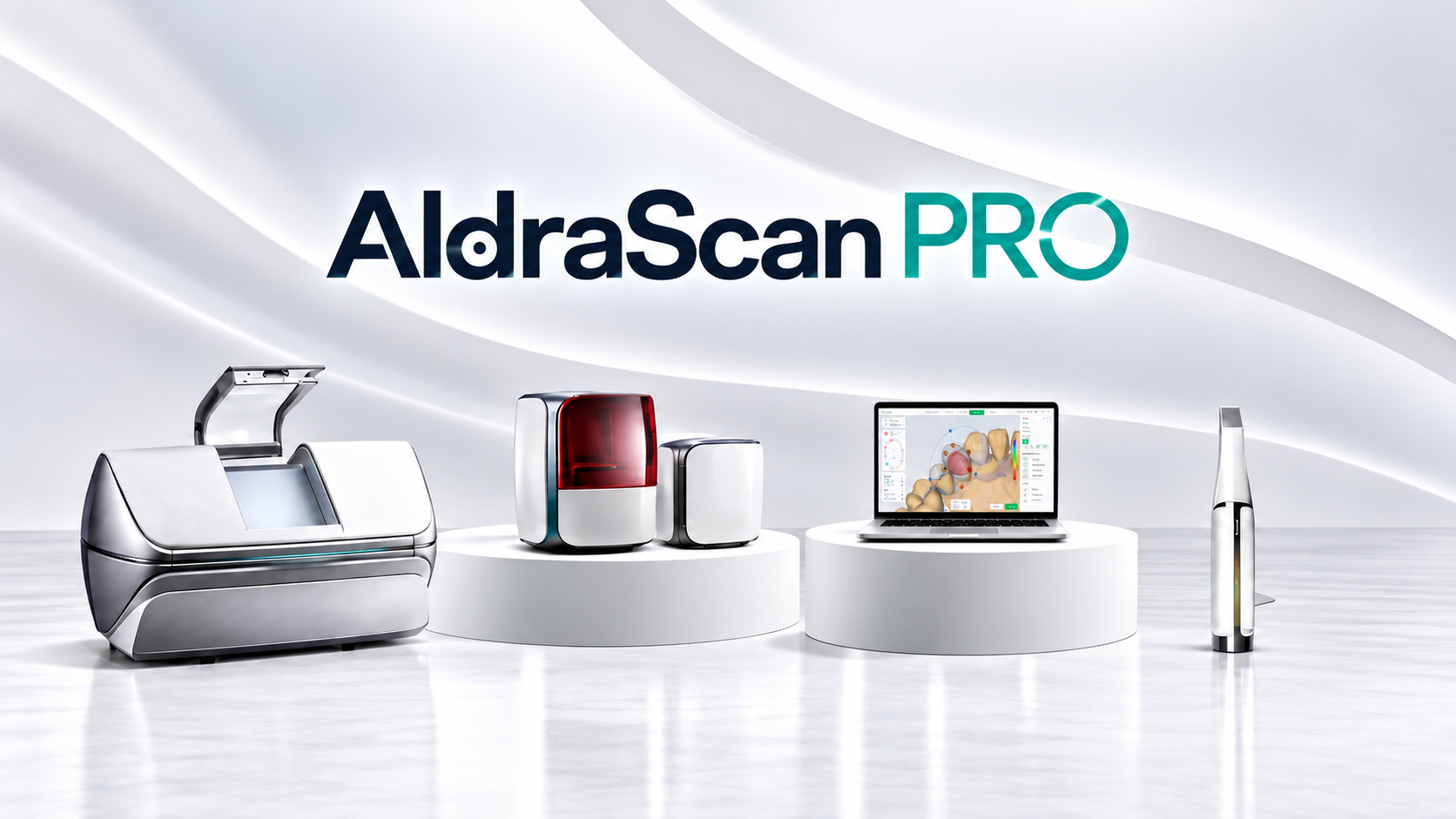 AldraScan PRO: sistema Chairside con escaneo, diseño, impresión 3D y fresado