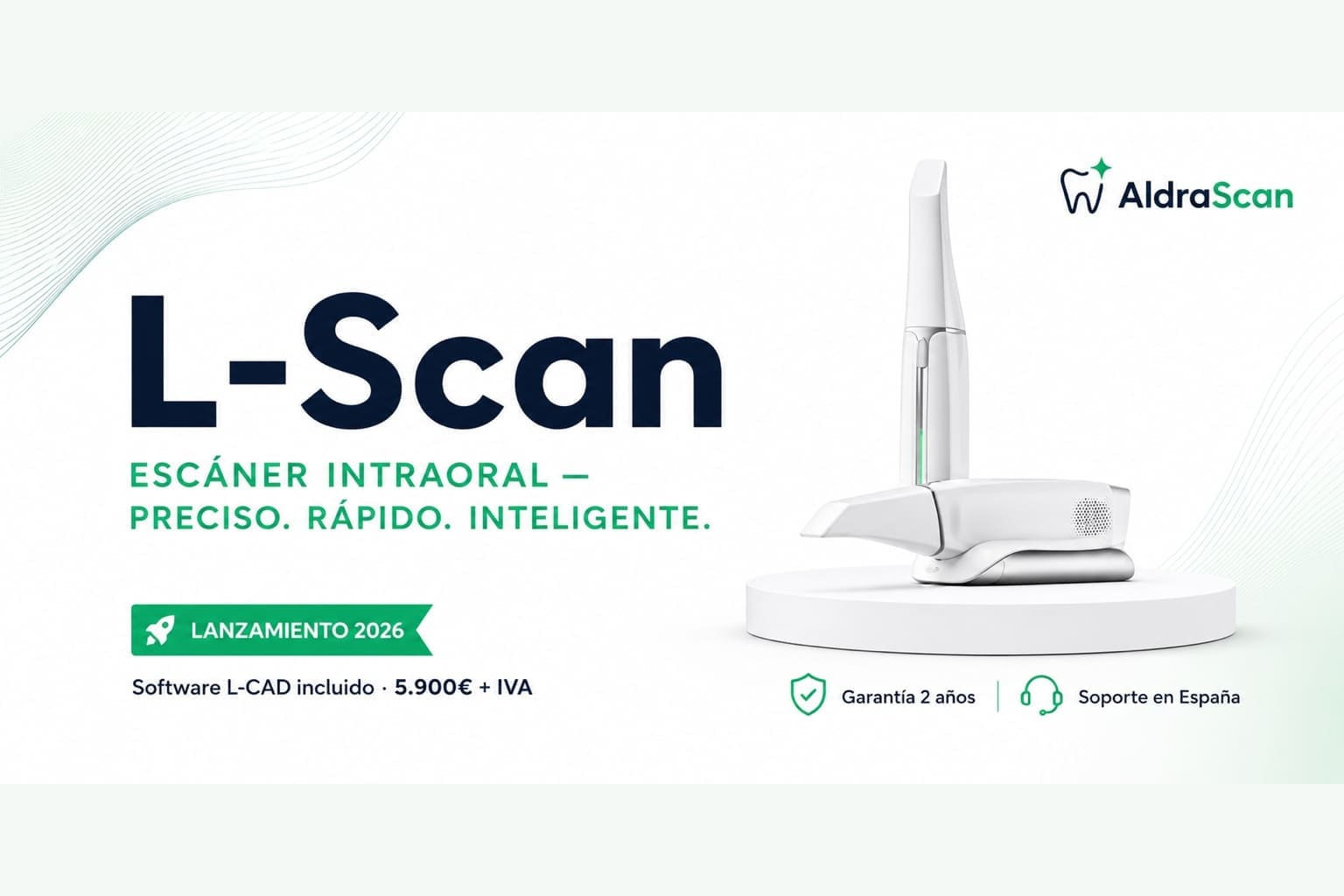 Lilivis L-Scan, escáner intraoral con software L-CAD incluido y soporte en España